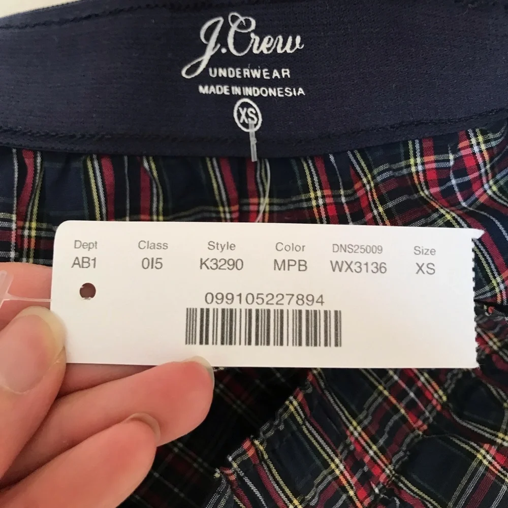 J.Crew plaid boxers